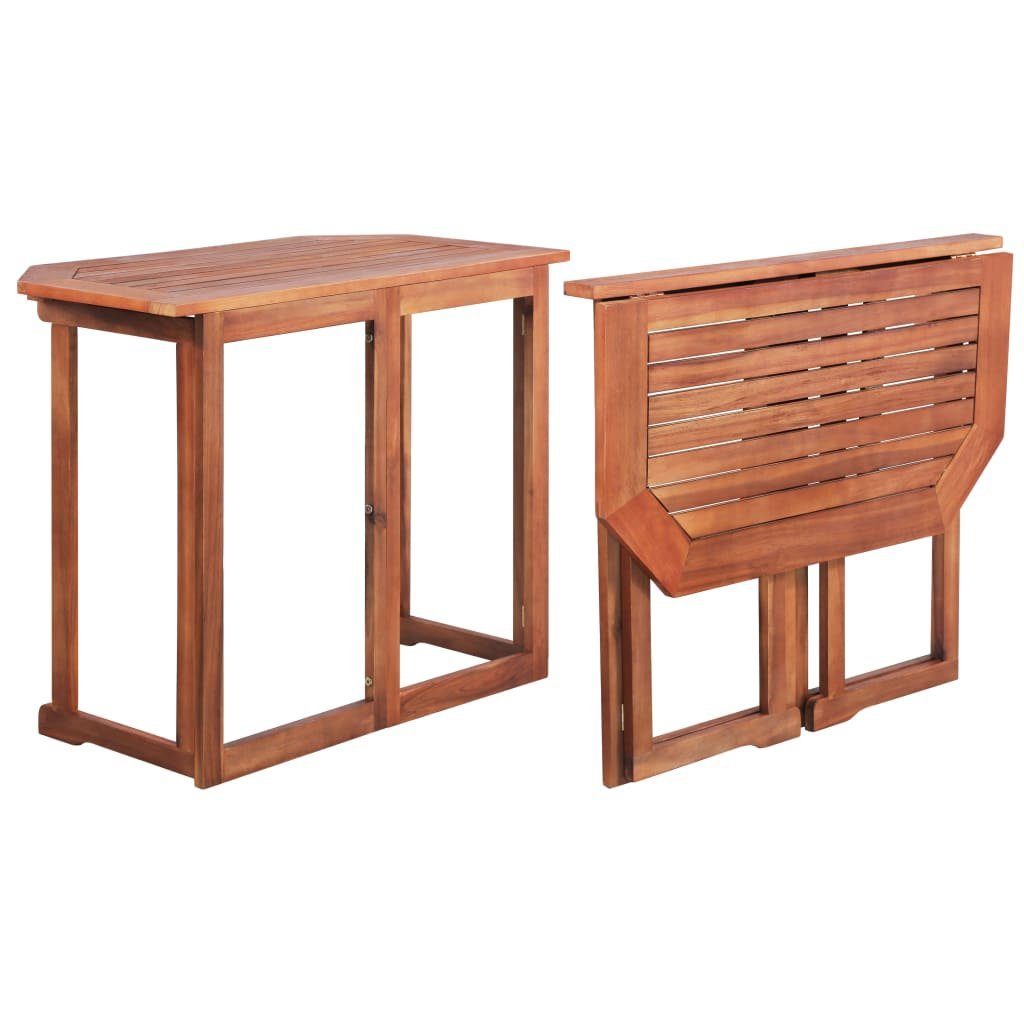 vidaXL Gartentisch »Klappbarer Balkontisch 90 x 50 x 74 cm Massivholz